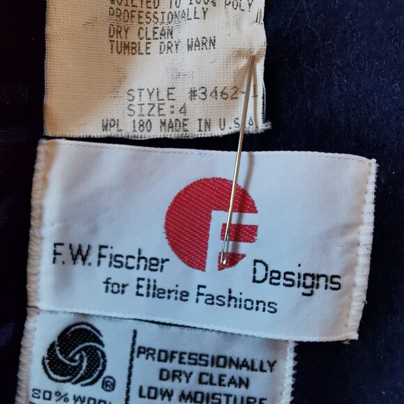 Vintage F.W. Fischer Girls Wool Dress Coat - Picture 3 of 14